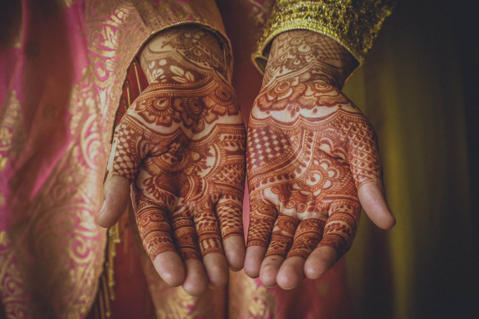 Hand Covered in Henna Tattoos