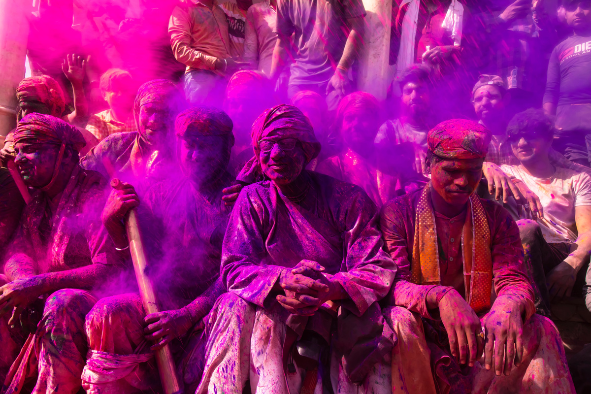 Crowd at Holi
